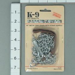 ��ӦDOG LEAD WITH LEATHER HANDLE
